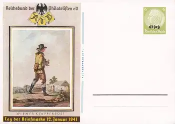 Tag der Briefmarke 1941 Ganzsache Elsaß