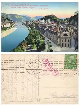 Salzburg Zensurstempel Überprüft o 26.5.1915