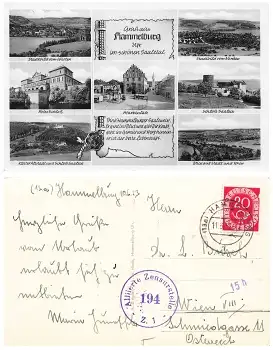97762 Hammelburg Alliierte Zensurstelle 194 Z.1 o 11.6.1953