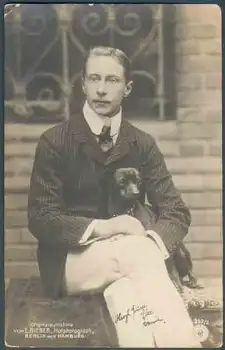 Kronprinz mit Hund, o 5.12.1906