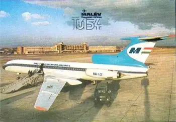 Tu 154 der Ungarischen Airlines Malev * ca. 1980