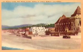 Santa Monic Beach Clubs an Movi Stars Homs *ca.1940
