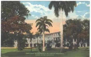 Kingston Jamaica Governors Residence Kings House *ca. 1920