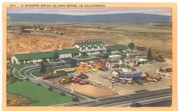 california a modern drive-in and Motel *ca.1950