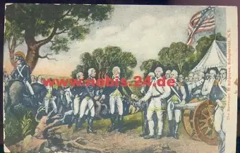 New York Stillwahter  Amerikanischer Unabhängigkeitskrieg Kapitulation von Burgoyne vom 1777 ca. 1905