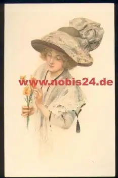 Frau mit Hut Künstlerkarte M. M. Vienne Nr. 830 M. Munk *ca. 1920