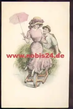 Liebespaar Künstlerkarte M. M. Vienne Nr. 634 M. Munk *ca. 1920