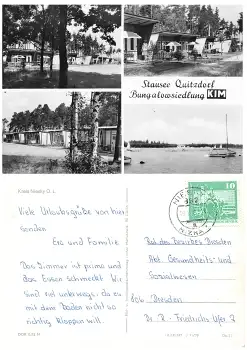 Niesky-Nizka zweisprachiger Stempel Bungalowsiedlung 16.7.1979
