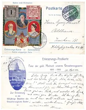 Baden goldene Hochzeit des Grossherzogpaares Privatganzsache o Rheinau 22.9.1906