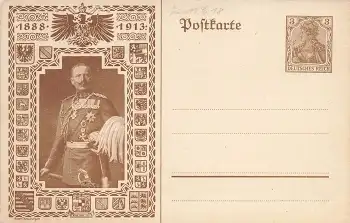 Kaiser Wilhelm II 25 Jähriges Regierungsjubiläum Privatganzsache PP23C39 1913 *