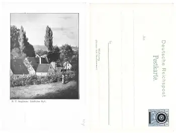 Junghanns R. P. Künstlerkarte Ländliches Idyll Privatganzsache 1902 *