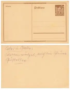 25 Mark Ganzsache Deutsches Reich *