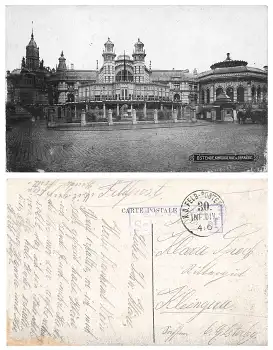 Ostende Kursaal Deutsche Feldpost 1.WK 30. Infanterie Division 4. R. J. R. 105 um 1916