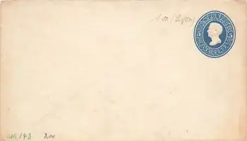 USA Five Cent U175 Ganzsache 1875