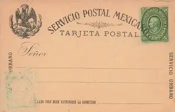 Mexico Dos Centavos Kopfbild Ganzsache um 1890 *