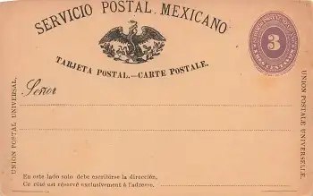 Mexico Dos Centavos Ziffer Ganzsache um 1890 *