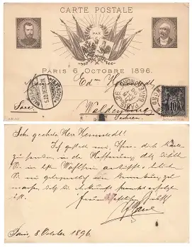 Frankreich Besuch Zar Nikolaus und Präsident Félix Faure Paris 6. Oktober 1896