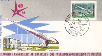 Belgien Exposition Universelle de Bruxelles 1958 FDC