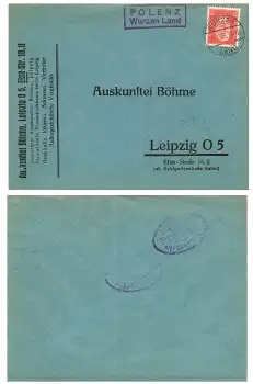 04821 Polenz Wurzen Land Landpoststempel  o 11.1.1933