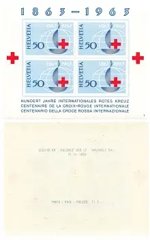 Schweiz Block 19 ** Hundert Jahre Rotes Kreuz 1963