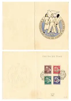 DDR Michel 289-92 Weltfestspiele FDC o Berlin 3.8.1951