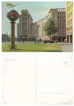 Berlin Stalinallee Haus Berlin mit Lufthansasäule * 1959