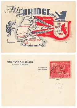 Berlin one Year Air Brigade Luftbrücke o 23.9.1949