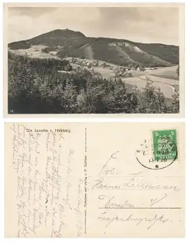 02799 Lausche Bahnpoststempel Eibau Zittau Zug 845 13.7.1926