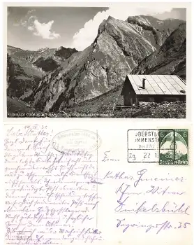 Kaseralm Tirol Bahnpoststempel Oberstdort Immenstadt Zug 22 19.9.1935