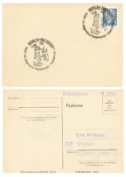 Biesdorf Berlin Rassehunde Ausstellung Sonderstempel 13.5.1973