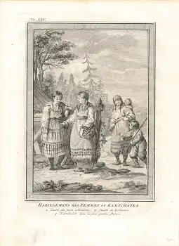 Französisch-Guyana  Indien et Indienne de la Guiane original Kupferstich um 1770