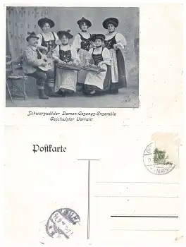 Schwarzwald Damen Gesangs Ensemble Geschwister Verrant 1905