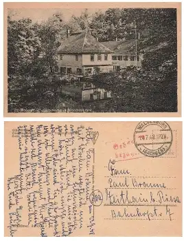 08396 Waldenburg Glänzelmühle mit Gebühr bezahlt Stempel o 24.7.1948