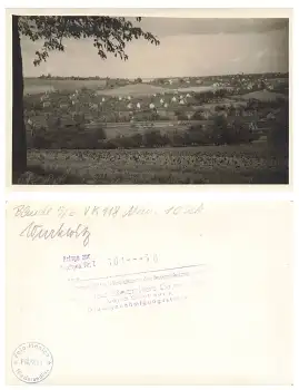 01705 Wurgwitz  *ca. 1956 Druckvorlage mit Druckgenehmigung Hanich