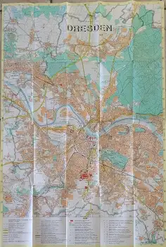 Dresden Stadtplan von 1990