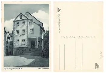 56814 Beilstein Mosel Jugendherberge DJH * um 1940