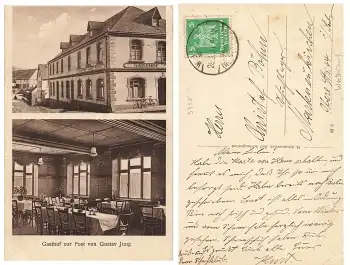 56459 Willmenrod im Westerwald Gasthof zur Post von Gustav Jung o 28.3.1927