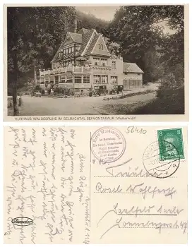 56410 Montabaur Kurhaus Waldesruhe im Gelbachtal o 1.11.1927