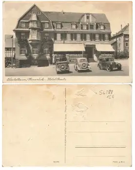 56288 Kastellaun Hundsrück Hotel Bentz * um 1940