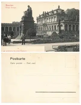 Dresden Zwinger Denkmal * um 1900