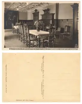 01833 Dittersbach Schloss Speisesaal * um 1930 Hahn Foto 5006