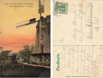 Gohliser Windmühle Dresden o 8.8.1907