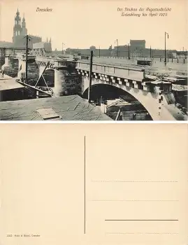 Dresden Neubau der Augustusbrücke Entwicklung bis April 1909