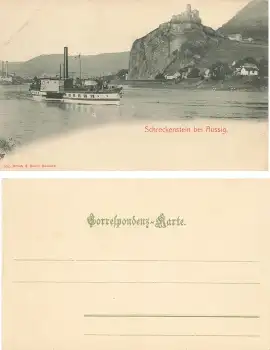 Schreckenstein bei Aussig Elbdampfer Prinz Georg * um 1900