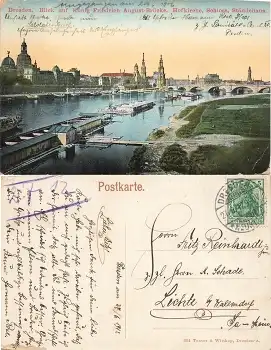 Dresden Elbe Badeanstalten o 27.6.1912