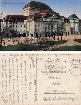 Dresden Schauspielhaus Feldpost 4.11.1942