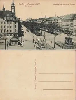 Dresden Neustädter Markt Hauptstrasse * um 1910