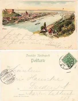 01796 Pirna Litho o 12.2.1899