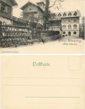 Großer Winterberg Restaurant Sächsische Schweiz * um 1900