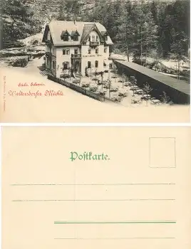 01814 Bad Schandau Waltersdorfer Mühle Restaurant * um 1900